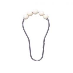 Medium Weight PEVA Shower Liner and Ring Set, 70" W x 72" H, Cream