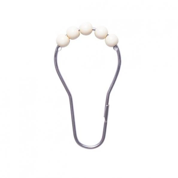 Medium Weight PEVA Shower Liner and Ring Set, 70" W x 72" H, Cream