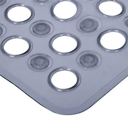Kenney Non-Slip Bath, Shower, and Tub Mat with Suction Cups, Grey Smoke