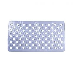 Kenney Non-Slip Bath, Shower, and Tub Mat with Suction Cups, Grey Smoke 4 Non-Slip Bath, Shower, and Tub Mat with Suction Cups, Grey Smoke
