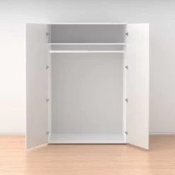 No Tools Spring Tension Utility Rod, 42-72", White