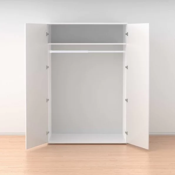 No Tools Spring Tension Utility Rod, 42-72", White