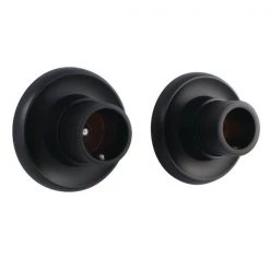 SRP310 Brass Shower Rod Base, Matte Black