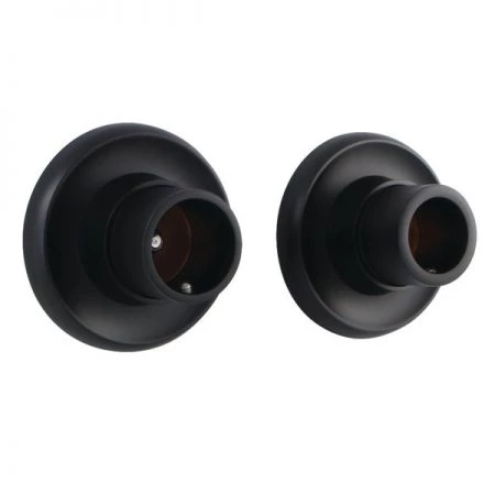 Kingston Brass SRP310 Brass Shower Rod Base, Matte Black