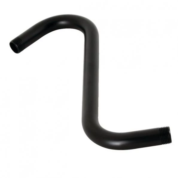 K159A0 10-Inch S-Shape Shower Arm, Matte Black