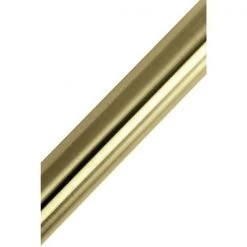 SR607 60-Inch – 72-Inch Adjustable Stainless Steel Tension Shower Curtain Rod, Brushed Brass