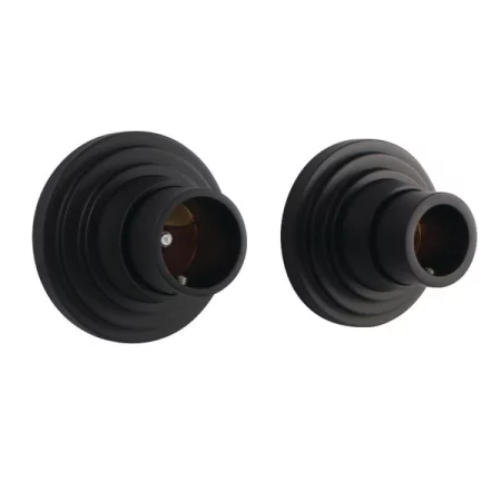 Kingston Brass SRP2710 Brass Shower Rod Base, Matte Black