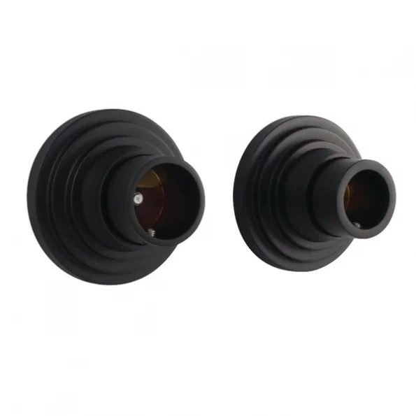 Kingston Brass SRP2710 Brass Shower Rod Base, Matte Black 1 SRP2710 Brass Shower Rod Base, Matte Black