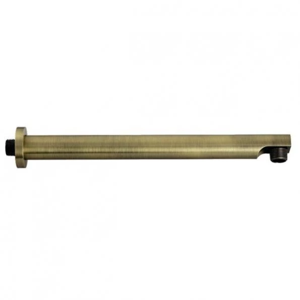 K8113E3 13-Inch Brass Shower Arm with Flange, Antique Brass