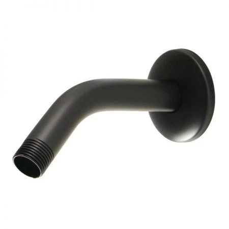 Showerscape K150K0 6-Inch Shower Arm with Flange, Matte Black
