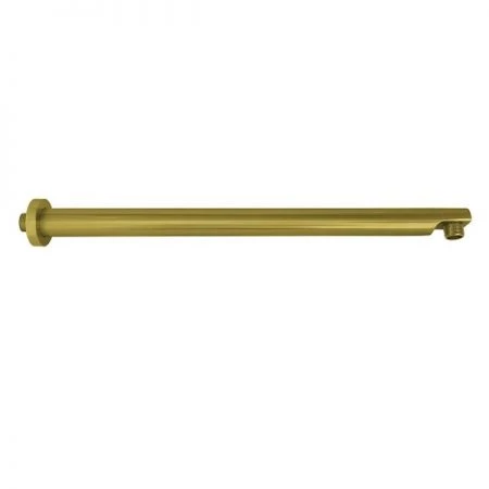 Kingston Brass K8119E7 18-Inch Brass Shower Arm with Flange, Brushed Brass