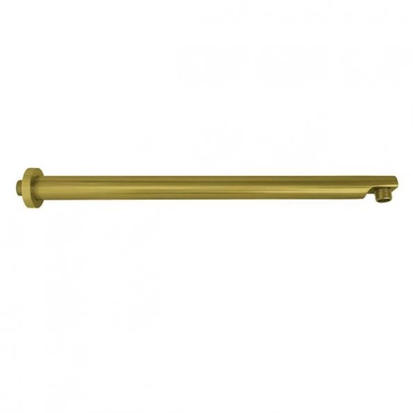 K8119E7 18-Inch Brass Shower Arm with Flange, Brushed Brass