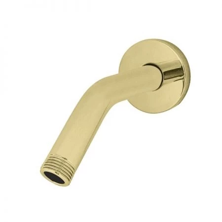 Showerscape K151K2 6-Inch Shower Arm with Flange, Polished Brass