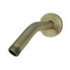 Showerscape K151K3 6-Inch Shower Arm with Flange, Antique Brass
