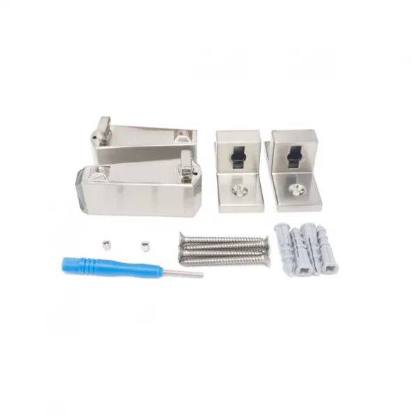 Adjustable Curved Rectangle Shower Rod With Shower Rings Includes 1pcs of 112-5BN-A and 1 pcs of 01