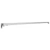 Preferred Bath Accessories 60" Fixed Straight Rectangle Shower Rod, Stainless Steel, Brushed Nickel