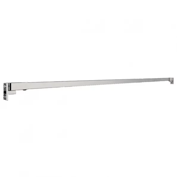 Preferred Bath Accessories 60" Fixed Straight Rectangle Shower Rod, Stainless Steel, Brushed Nickel 1 60" Fixed Straight Rectangle Shower Rod, Stainless Steel, Brushed Nickel