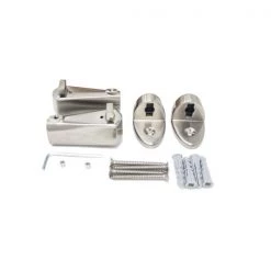 Preferred Bath Accessories Fixed Oval Curved Shower Rod, Brushed Nickel Finish, Pack of 10 5 Fixed Oval Curved Shower Rod, Brushed Nickel Finish, Pack of 10