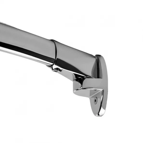 Fixed Oval Straight Shower Rod, Bright Polished Finish, Pack of 10