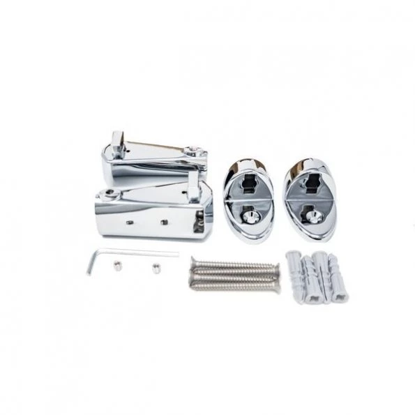 Fixed Oval Straight Shower Rod, Bright Polished Finish, Pack of 10