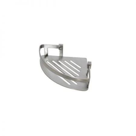 Preferred Bath Accessories 8" Corner Soap Basket, Bright Polished Stainless Steel