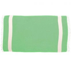 100% Cotton Turkish Bath Towel, 40 x 70 Diamond Peshtemal, Lime Green