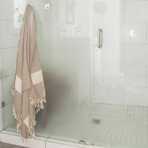 100% Cotton Turkish Bath Towel, 40 x 70 Diamond Peshtemal, Beige