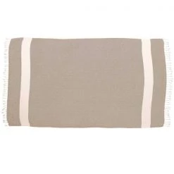 100% Cotton Turkish Bath Towel, 40 x 70 Diamond Peshtemal, Beige