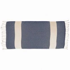 Deerlux 100% Cotton Turkish Hand Towels, 18 x 40 Diamond Peshtemal Kitchen and Bath Towels, Navy, PK 4 8 100% Cotton Turkish Hand Towels, 18 x 40 Diamond Peshtemal Kitchen and Bath Towels, Navy, PK 4