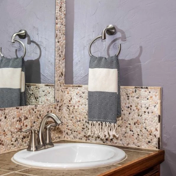 100% Cotton Turkish Hand Towels and Bath Towels, Diamond Peshtemal, Black, PK 2