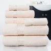 Hastings Home 100 percent Cotton Hotel 6 Piece Towel Set - Ivory