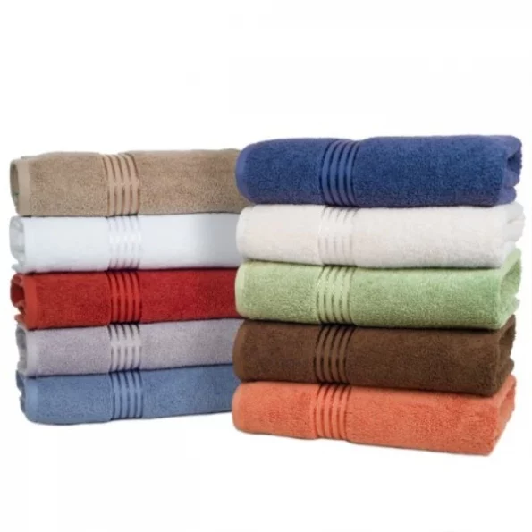 Hastings Home 100 Percent Cotton Hotel 6 Piece Towel Set – Burgundy