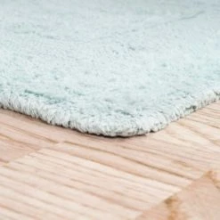 2-piece 100-percent Cotton Bathmat, Reversible, Soft, Absorbent Bathroom Rugs, Seafoam