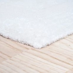 2-piece 100-percent Cotton Bathmat, Reversible, Soft, Absorbent Bathroom Rugs, White