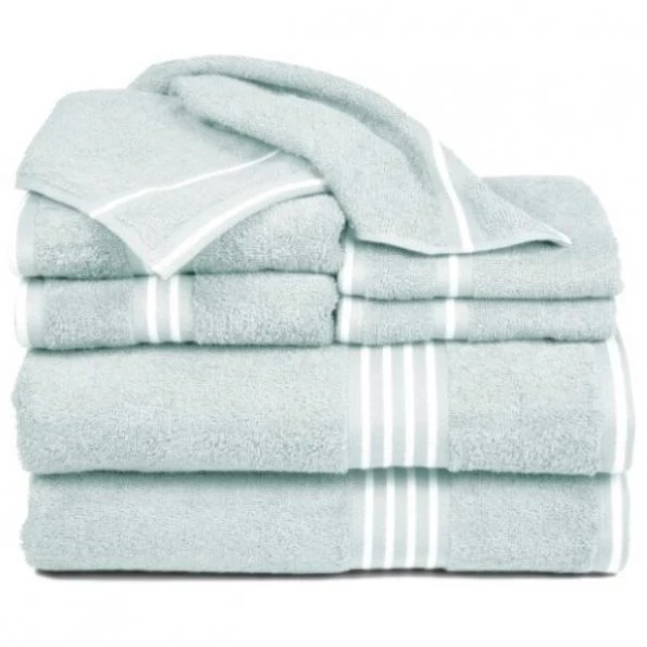 Hastings Home Rio 8 Piece 100 Percent Cotton Towel Set – Seafoam