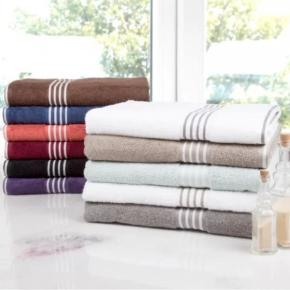 Hastings Home Rio 8 Piece 100 Percent Cotton Towel Set – Eggplant