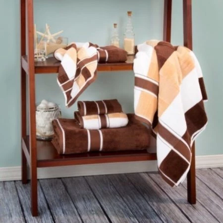 Hastings Home 6-PC Quick Dry Towel Set, Striped