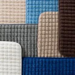 24"x59" Memory Foam Extra Long Bath Mat by Hastings Home - Woven Jacquard Fleece - White 3 24"x59" Memory Foam Extra Long Bath Mat by Hastings Home – Woven Jacquard Fleece – White