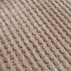 24"x59" Memory Foam Extra Long Bath Mat by Hastings Home – Woven Jacquard Fleece – Taupe