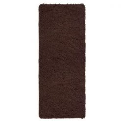 Hastings Home Memory Foam Shag Bath Mat 2-feet by 5-feet – Chocolate