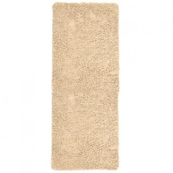 Hastings Home Memory Foam Shag Bath Mat 2-feet by 5-feet – Ivory