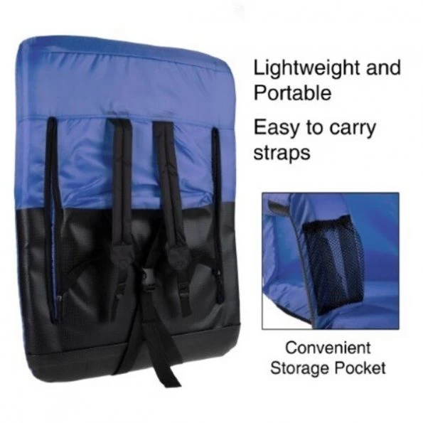 Hastings Home Extra Wide Stadium Chair – Blue