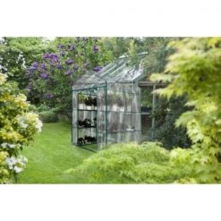 Hastings Home Walk-In Greenhouse, See Through for Observation, Roll Up Door 8 Shelves Plants 4 Hastings Home Walk-In Greenhouse, See Through for Observation, Roll Up Door 8 Shelves Plants