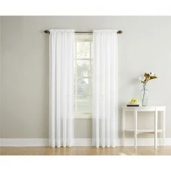 No.918 6006034 102 x 84 in. Reno White Curtains – Pack of 2