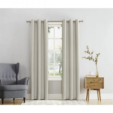 Sun Zero 6006036 80 x 84 in. Norwich Ivory Blackout Curtains - Pack of 2