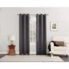 Sun Zero 6006041 80 x 84 in. Norwich Gray Blackout Curtains - Pack of 2