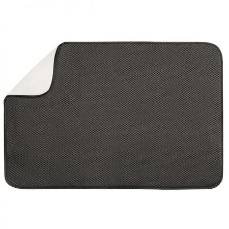 Interdesign 6032496 IDry Polyester Drying Mat; Black