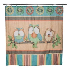 Borders Unlimited 70018 Whos Hoo Shower Curtain