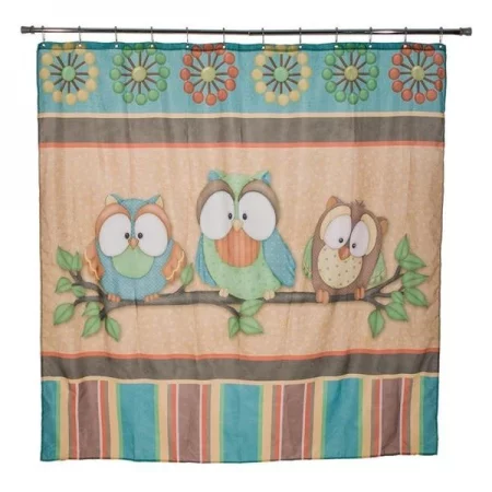 Borders Unlimited 70018 Whos Hoo Shower Curtain