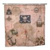 Borders Unlimited 70020 Pirates Treasure - Map Shower Curtain